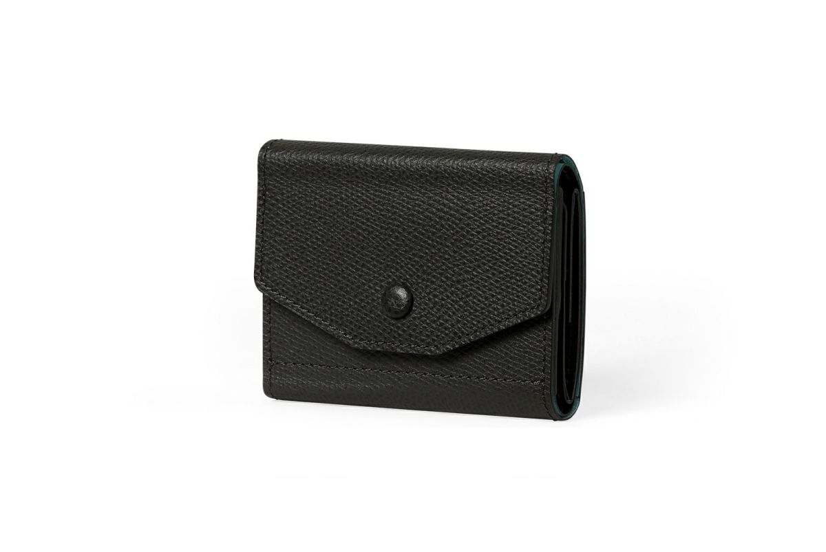 エムエム 中BOX三つ折り財布 ダークグレー