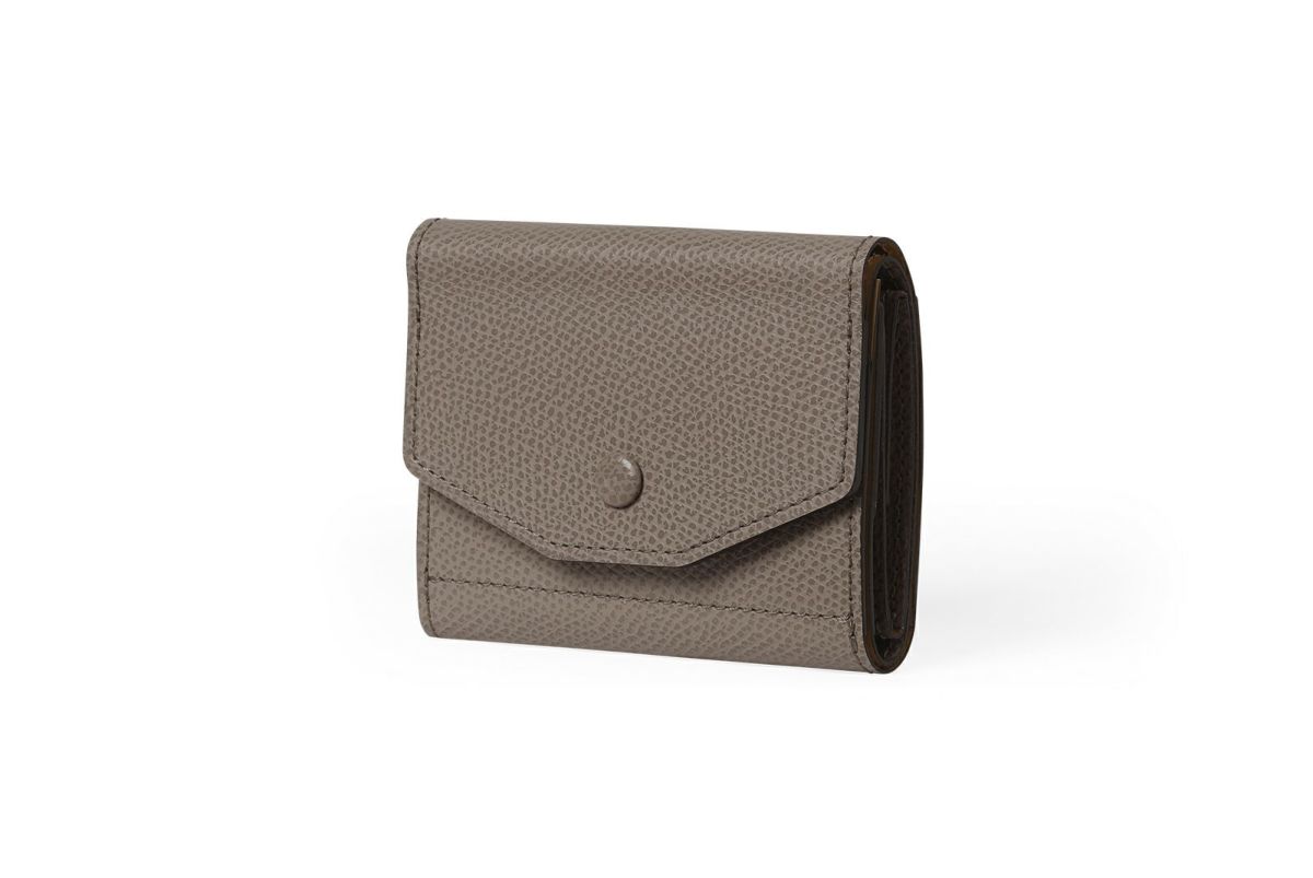 エムエム 中BOX三つ折り財布 トープ