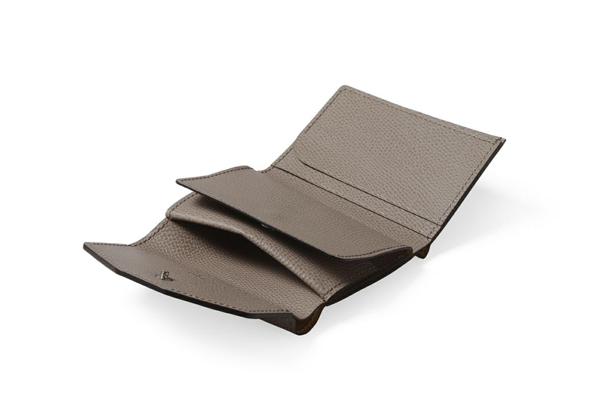 エムエム 中BOX三つ折り財布 トープ