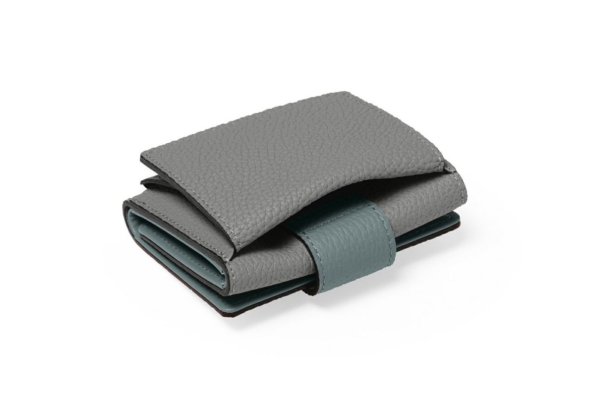 リツビー 三つ折り財布 グレースカイ