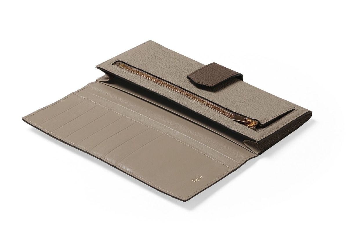 リツビー 小銭入れ付きスリム長財布 トープ