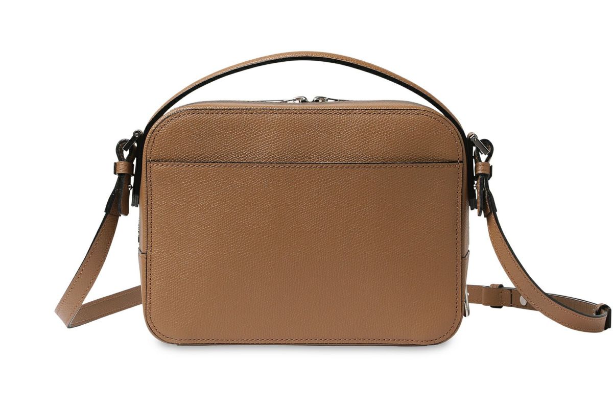 シキ 2WAYボックスショルダーバッグ くるみ