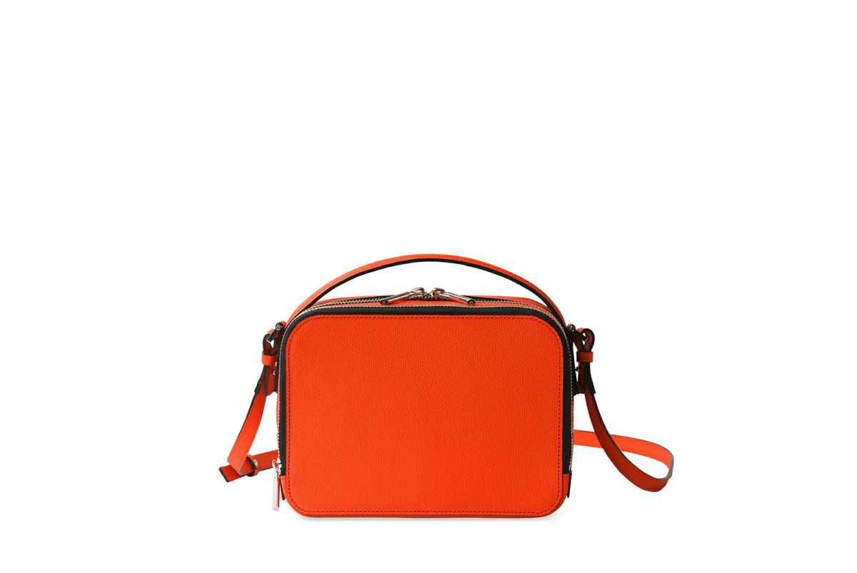 シキ 2WAYボックスショルダーバッグ だいだい