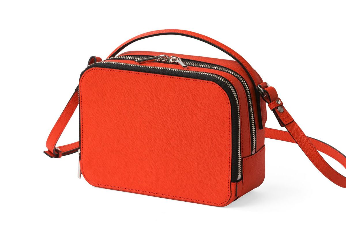 シキ 2WAYボックスショルダーバッグ だいだい