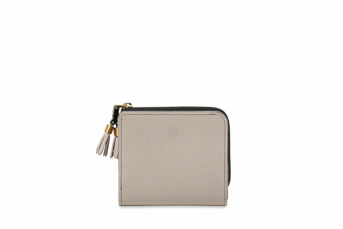 シキ Lファスナー二つ折り財布 あくいろ