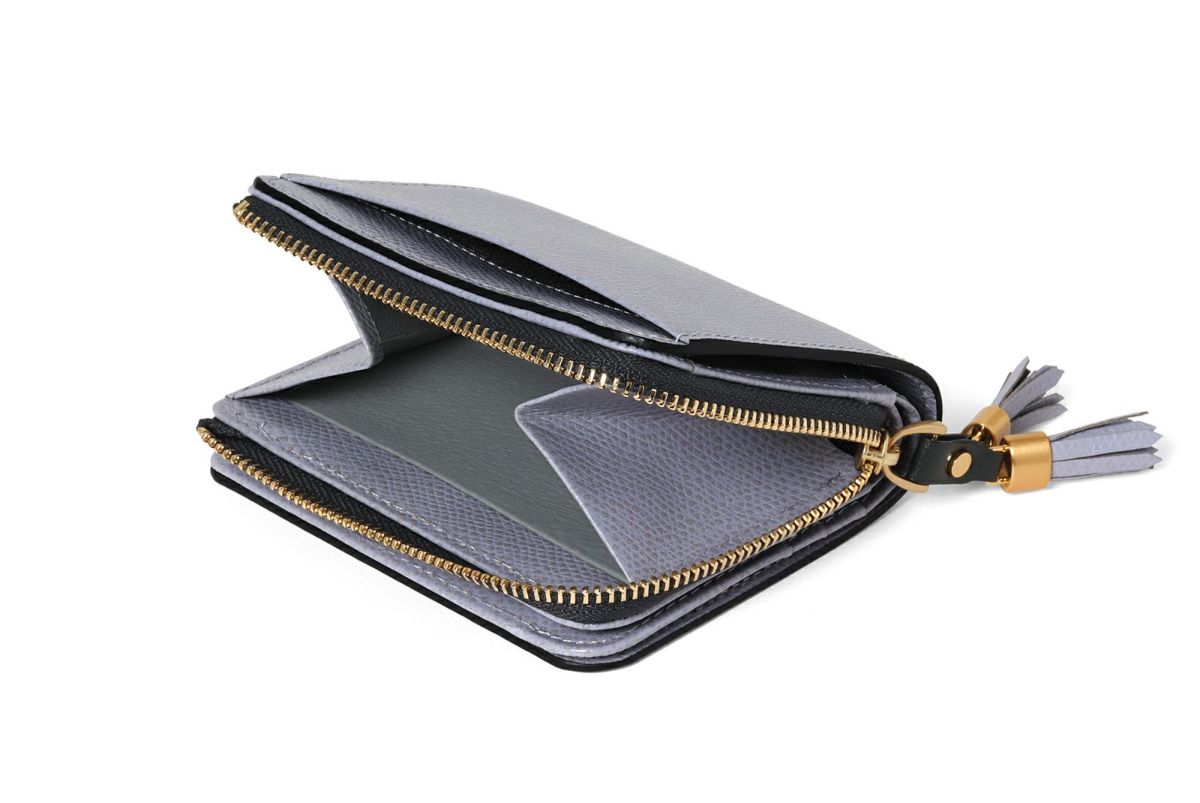 シキ Lファスナー二つ折り財布 きりいろ