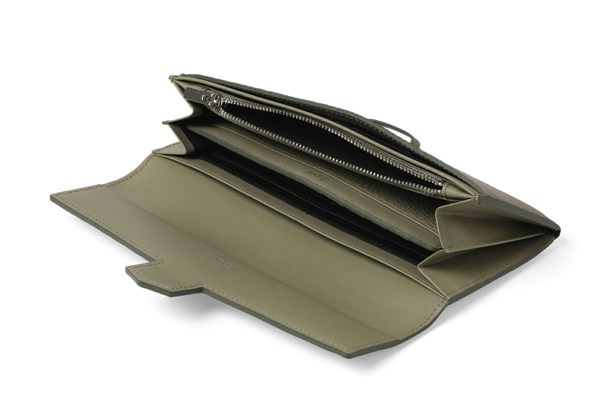 リツラグーン 単カードケース付き長財布 セージ