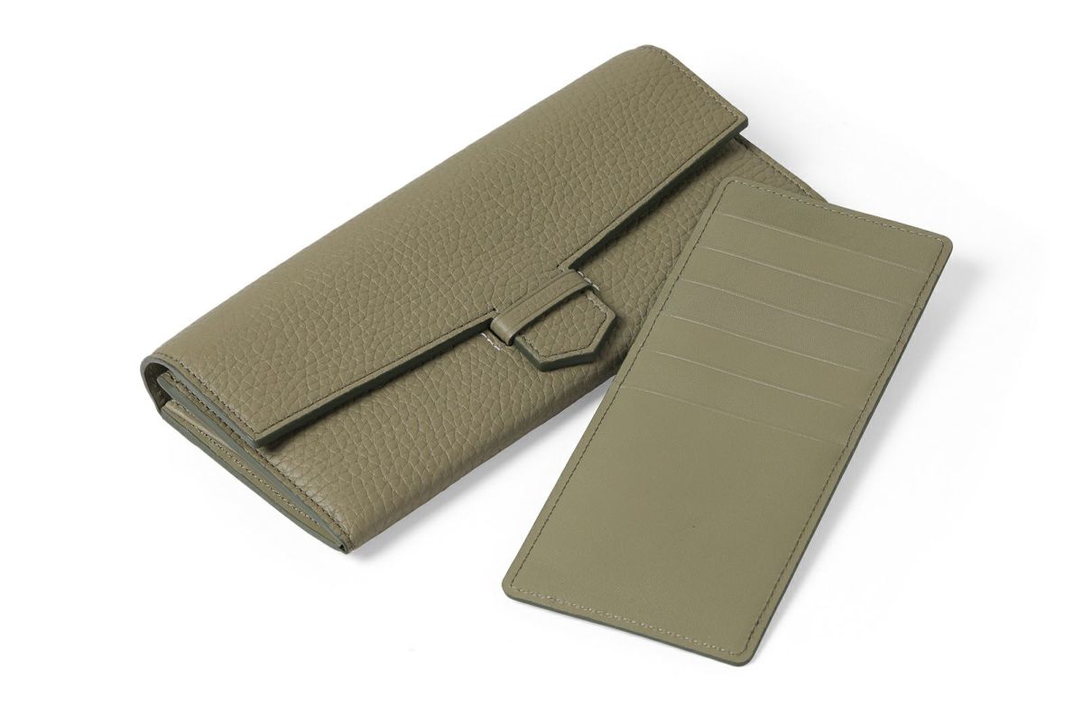 リツラグーン 単カードケース付き長財布 セージ