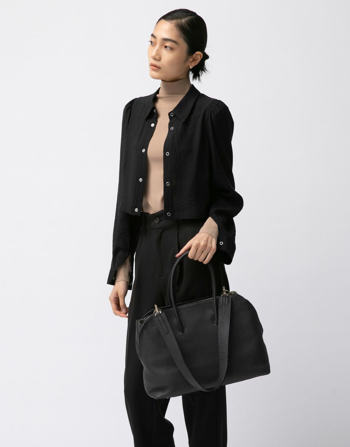 リツ 2WAYボストンバッグL ブラック