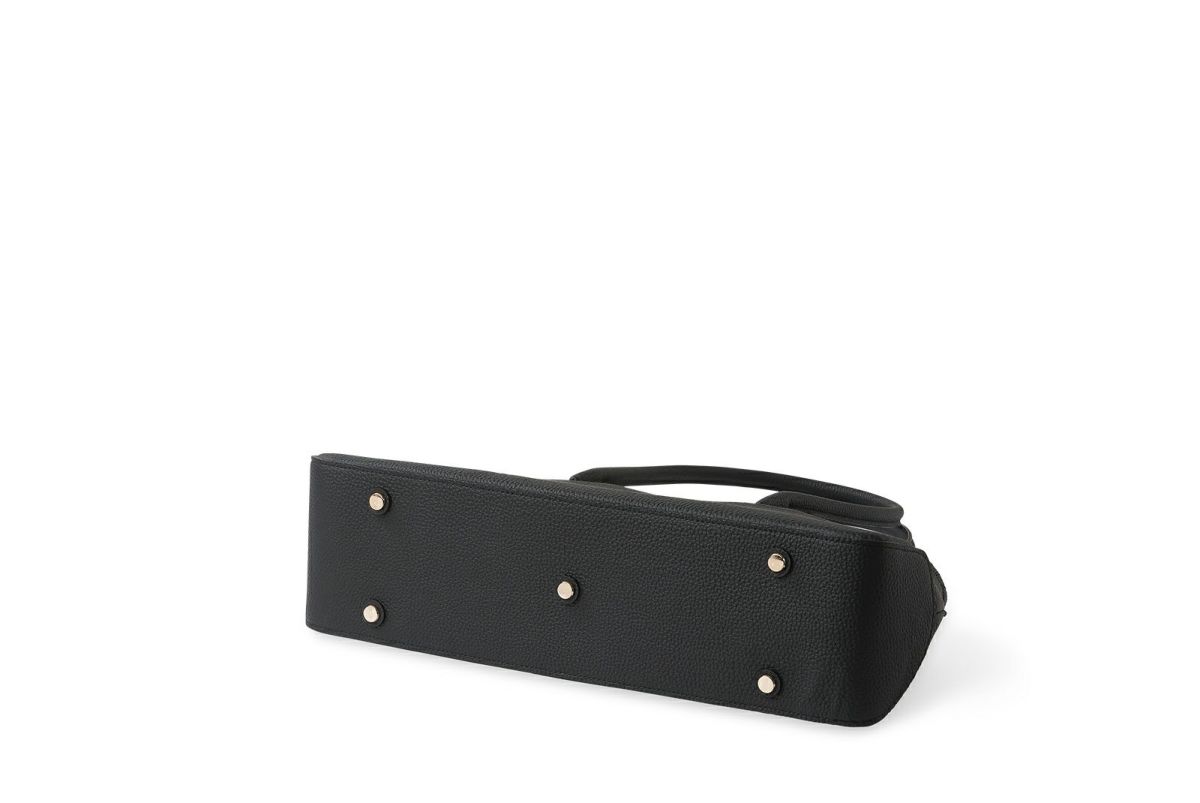 リツ 横長ボストンバッグ ブラック