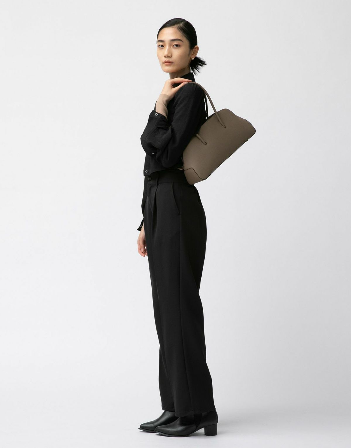 リツ 横長ボストンバッグ トープ