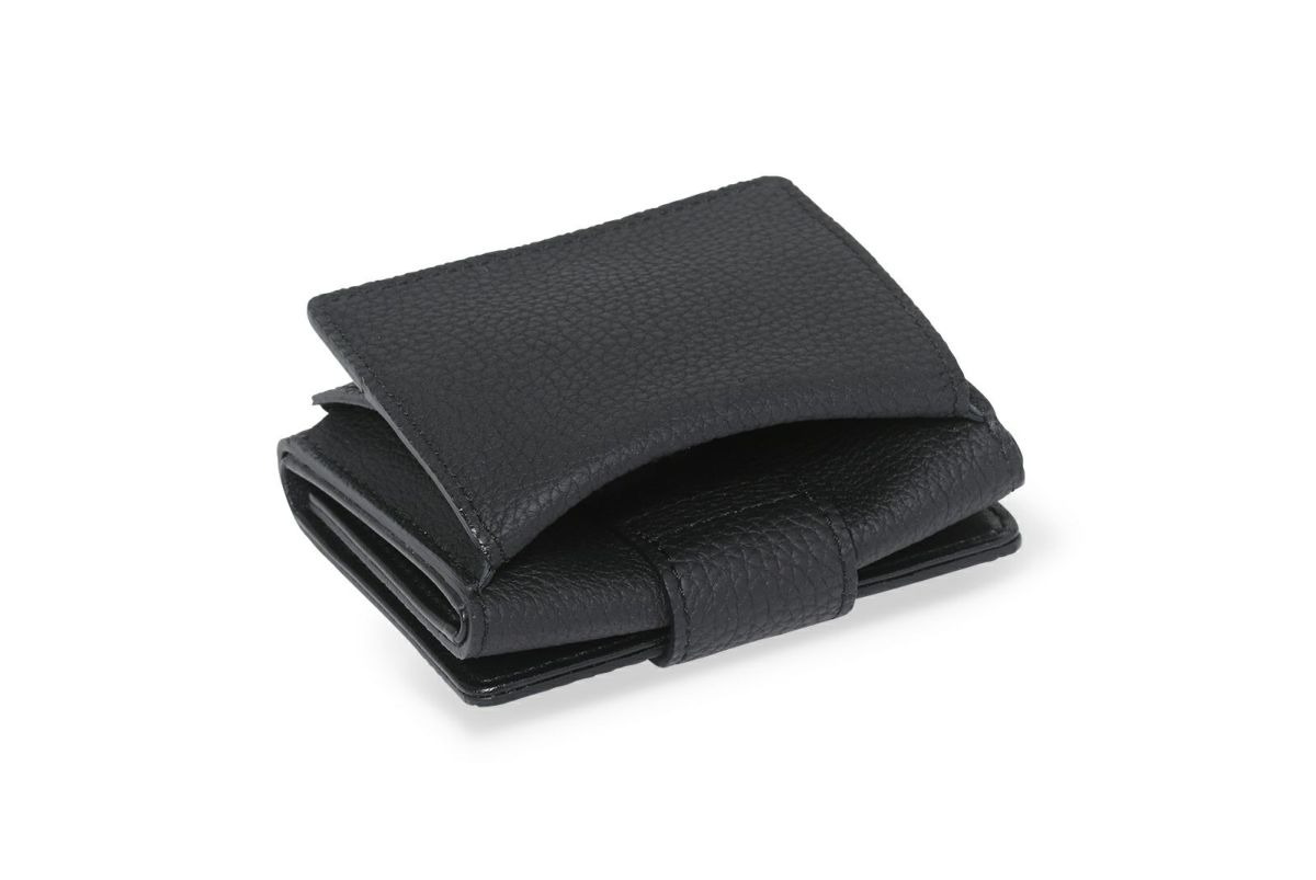 リツ 三つ折り財布 ブラック