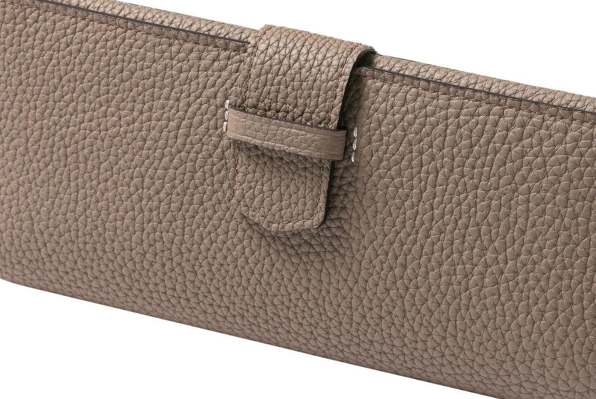 リツ 小銭入れ付きスリム長財布 トープ