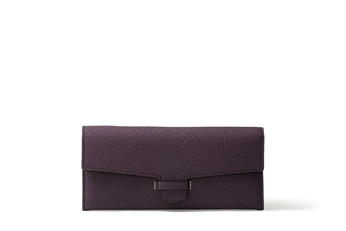 リツ 単カードケース付き長財布 バイオレット