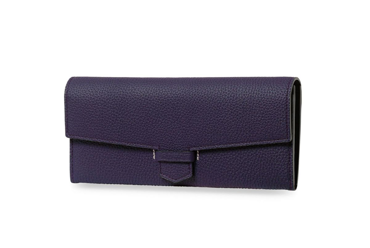 リツ 単カードケース付き長財布 バイオレット