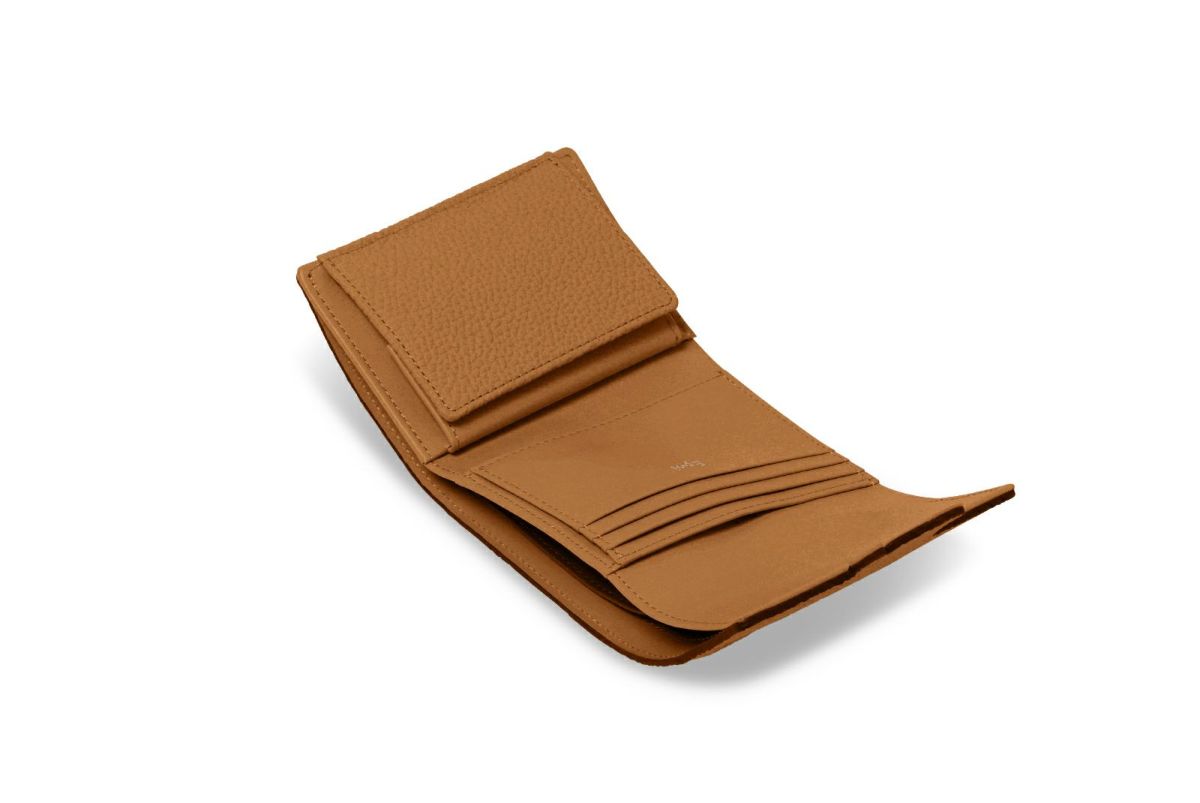 リツ 中BOX二つ折り財布 チーク