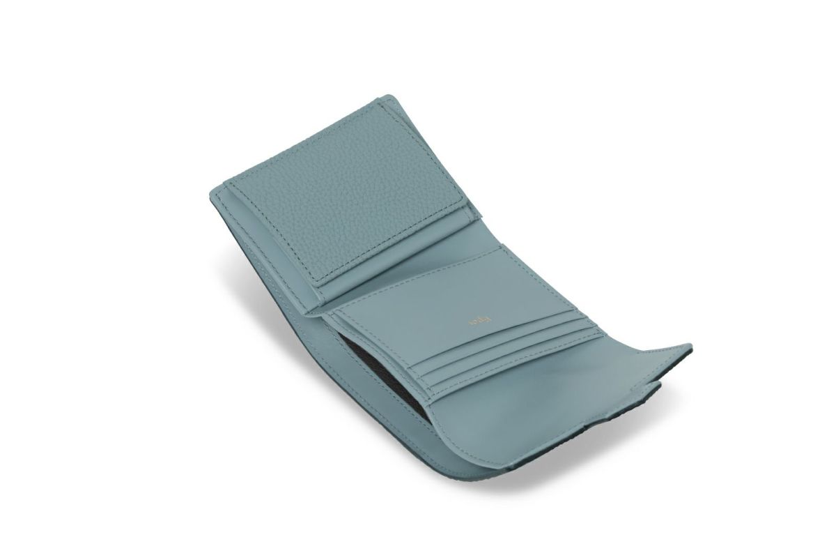 リツ 中BOX二つ折り財布 スカイ