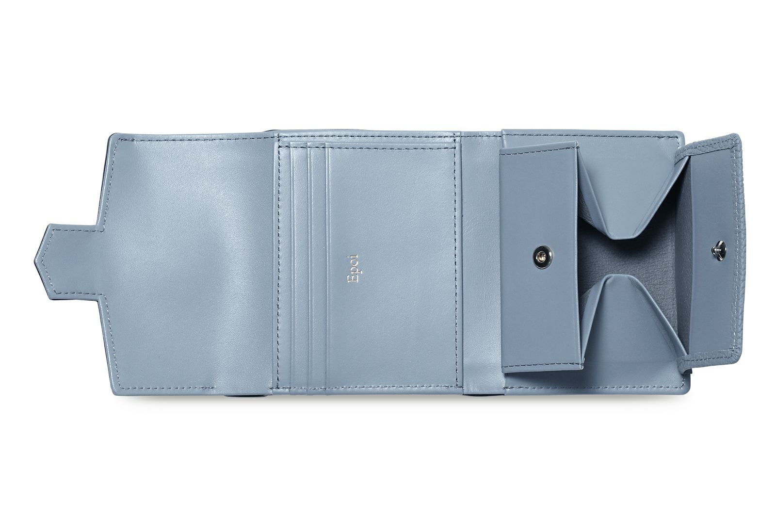 リツ 中BOX二つ折り財布 ブルージーン