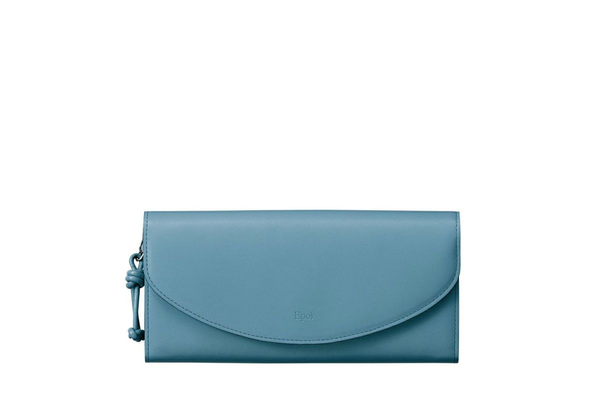 ノット ギャルソン長財布 ブルーグレー