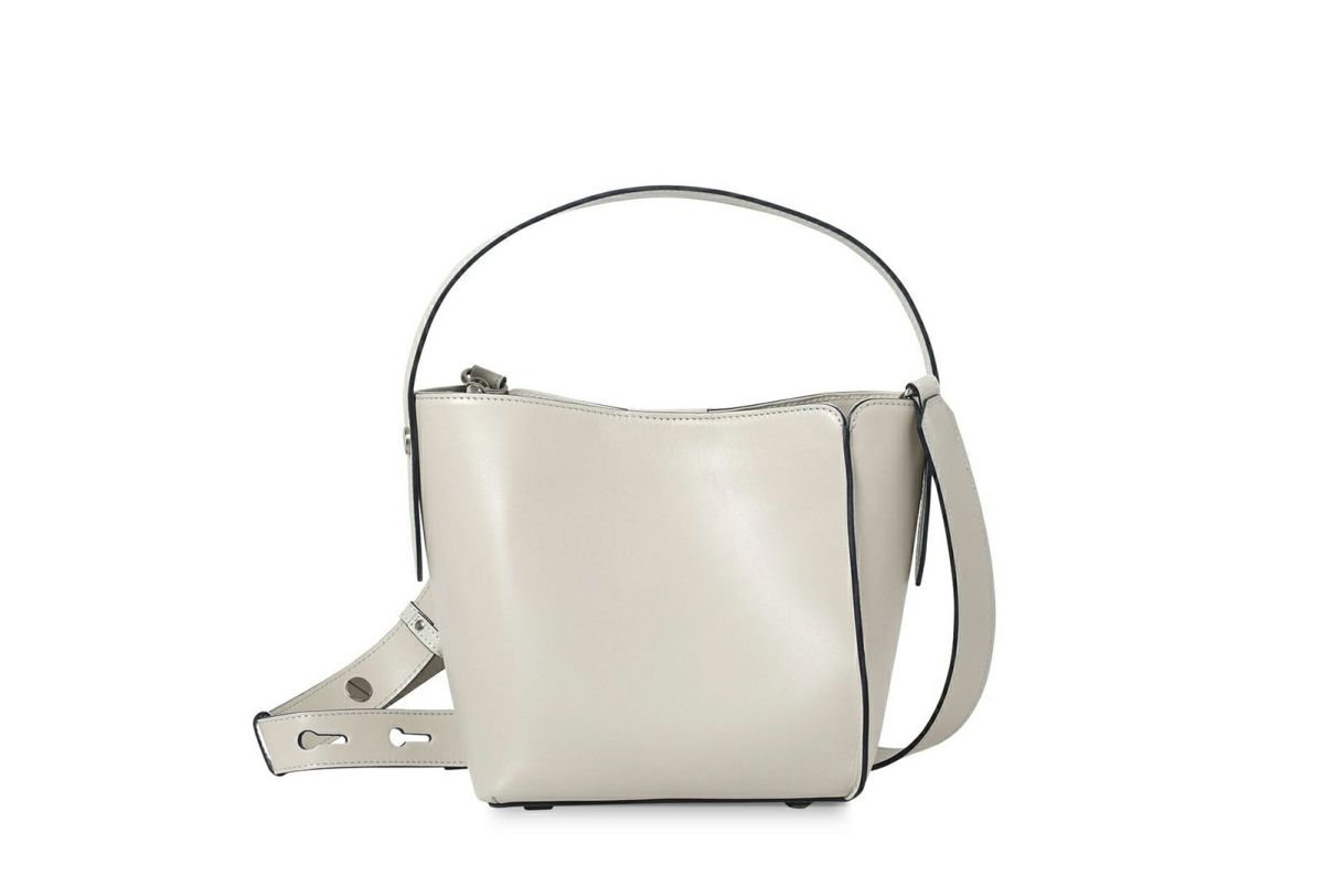 ノット キューブ2WAYショルダーバッグ ライトグレー