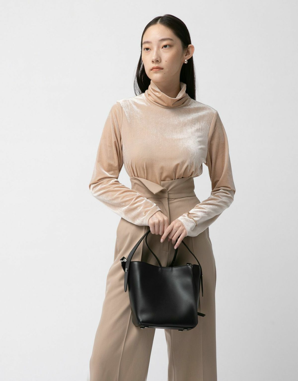 ノット キューブ2WAYショルダーバッグ パープル