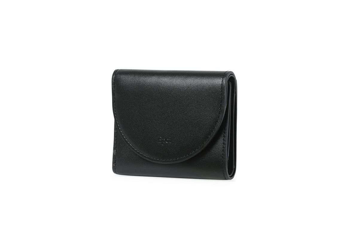 ノット 三つ折り財布 ブラック