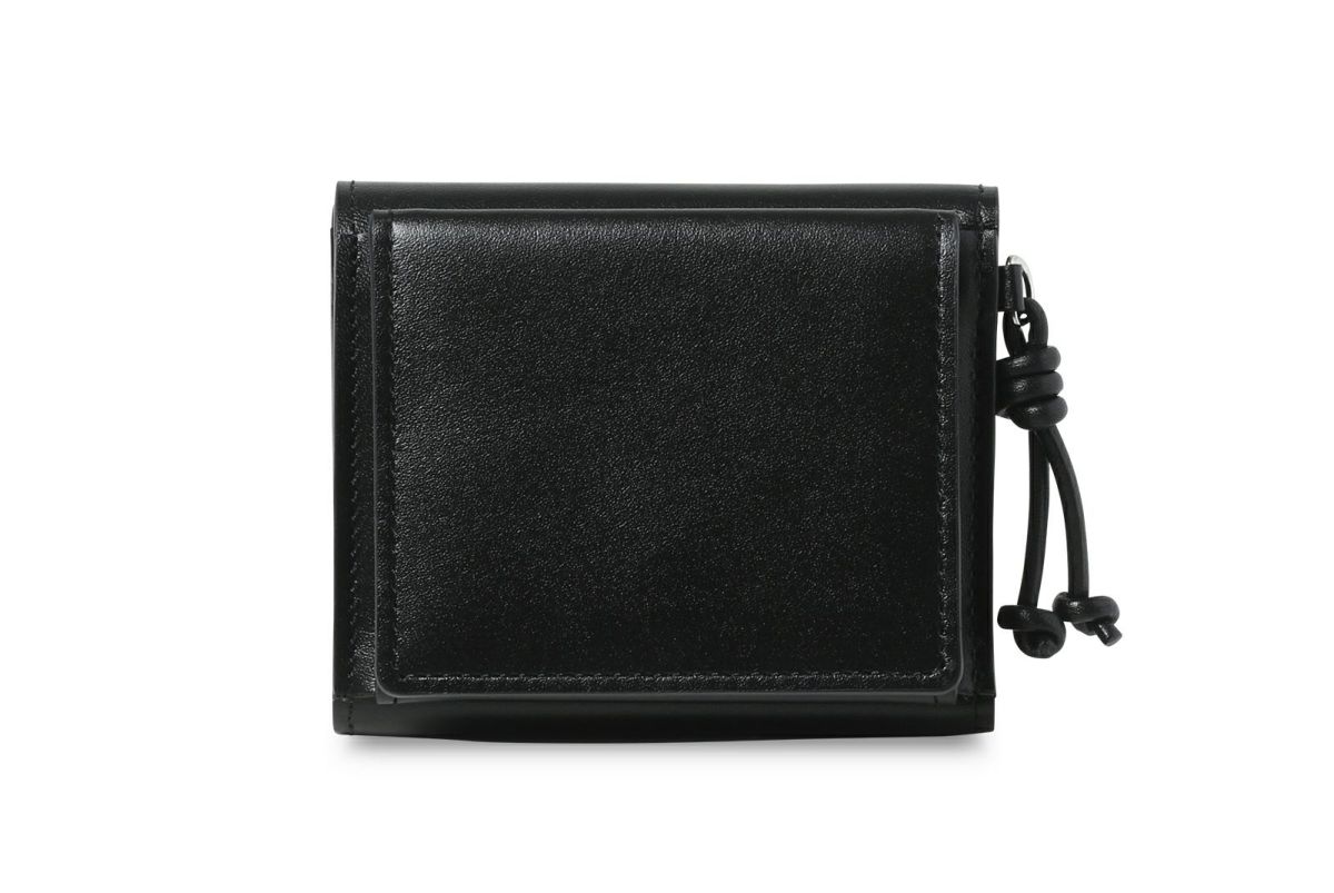 ノット 三つ折り財布 ブラック