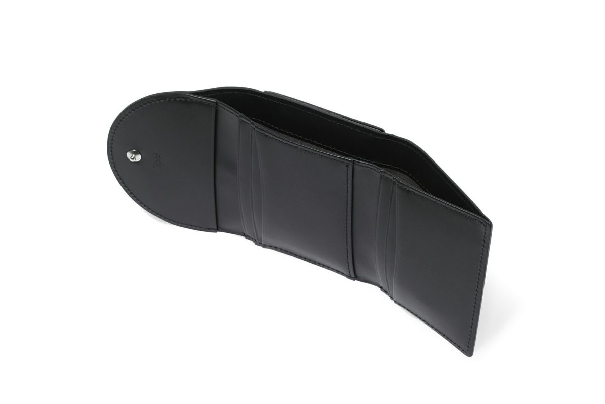 ノット 三つ折り財布 ブラック