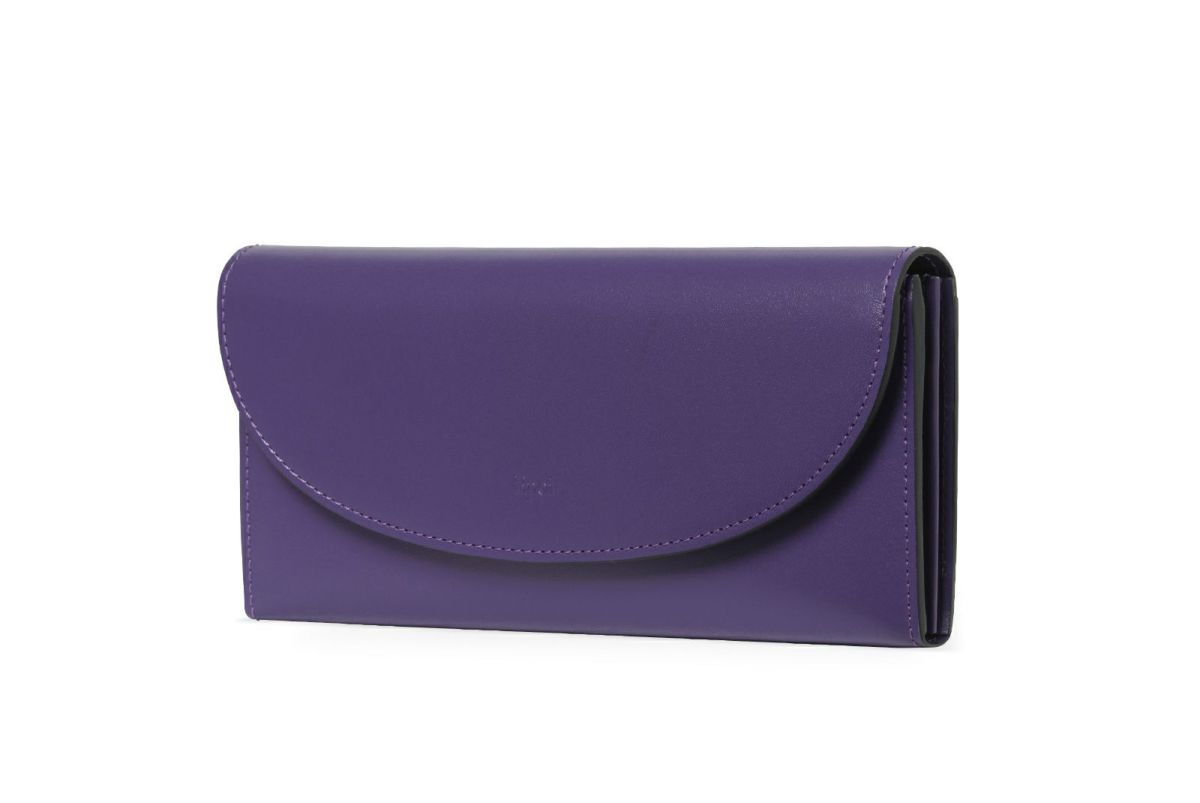 ノット 長財布 パープル