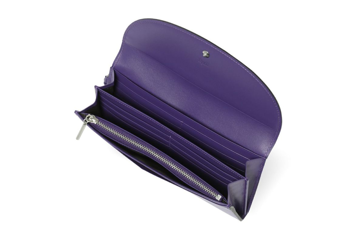 ノット 長財布 パープル