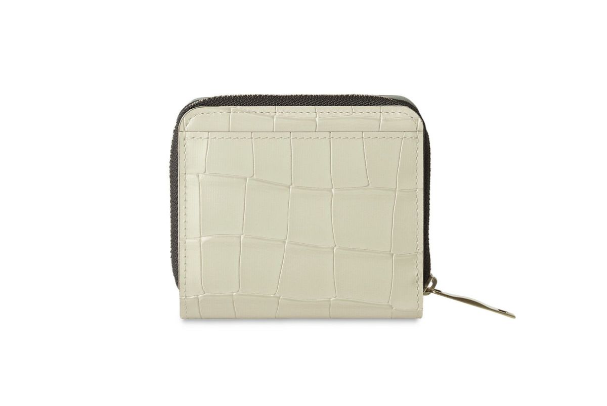 タイル ラウンドファスナー二つ折り財布 アイスグレー