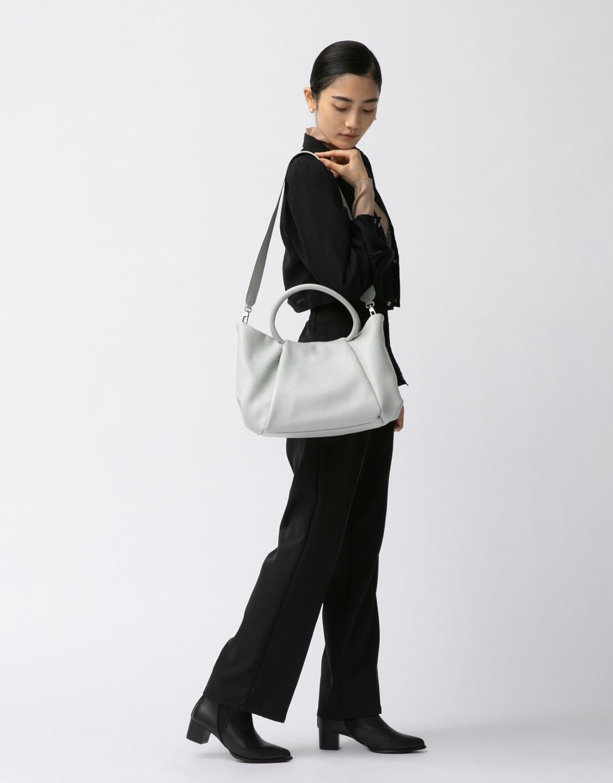 タック 2WAYトートバッグ ブラック