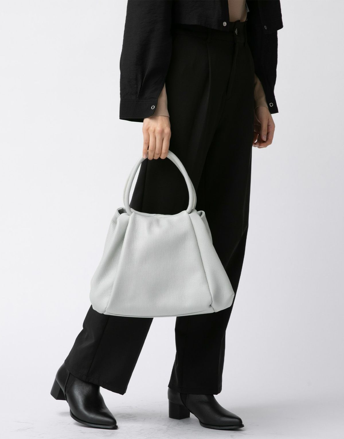 タック 2WAYトートバッグ ライトグレー