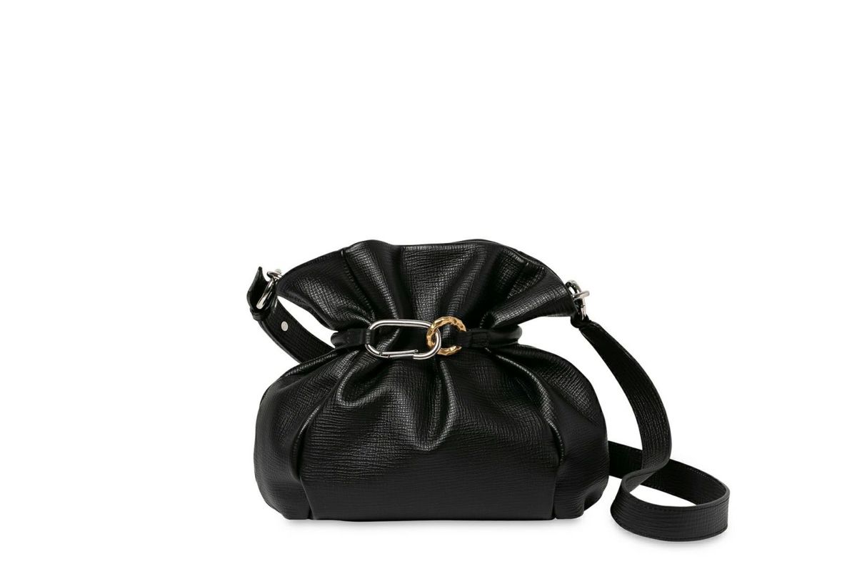 タック 2WAYミドルショルダーバッグ ブラック