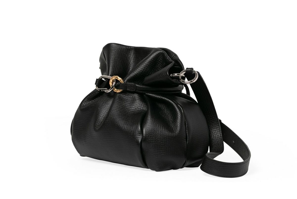 タック 2WAYミドルショルダーバッグ ブラック