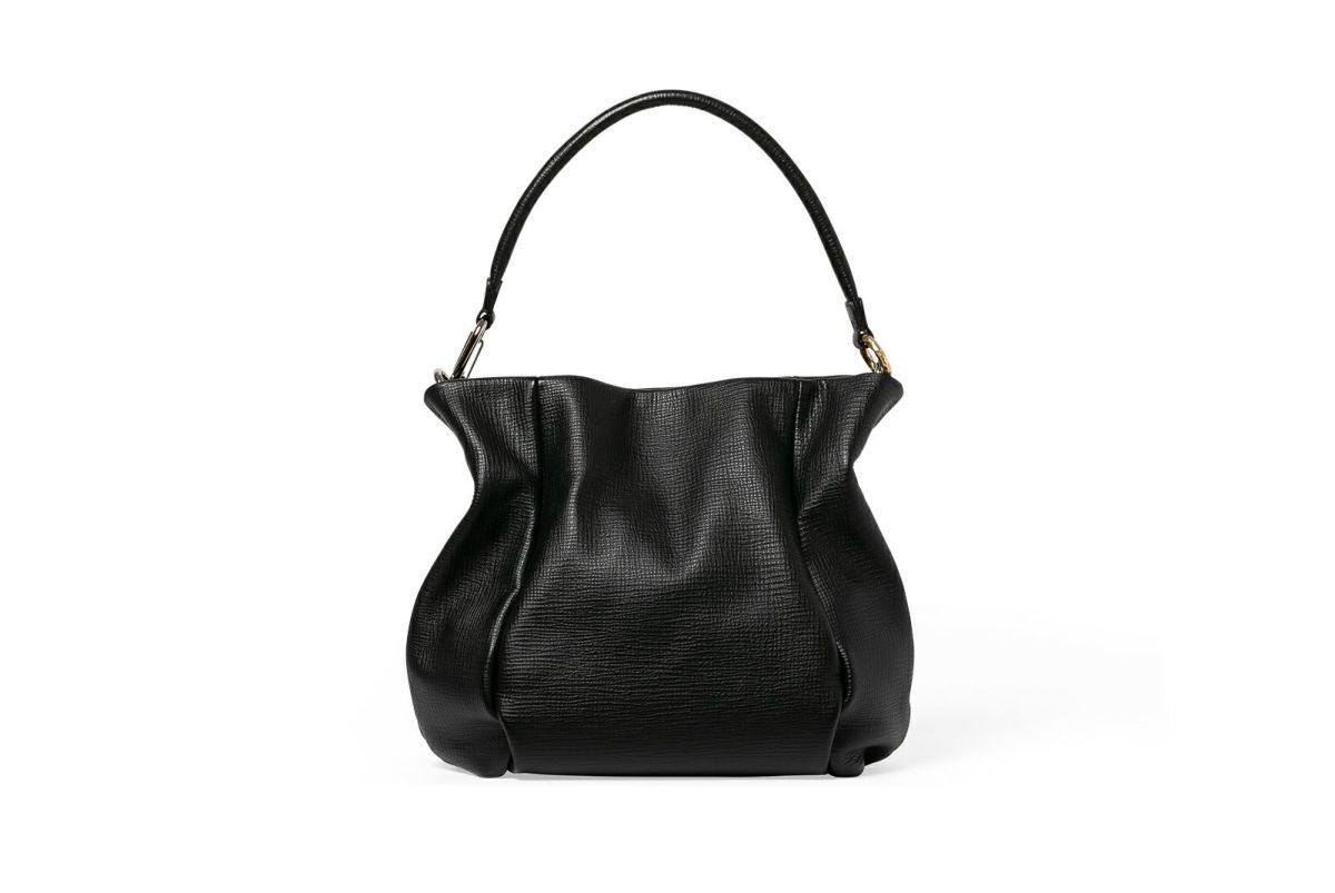 タック 2WAYミドルショルダーバッグ ブラック