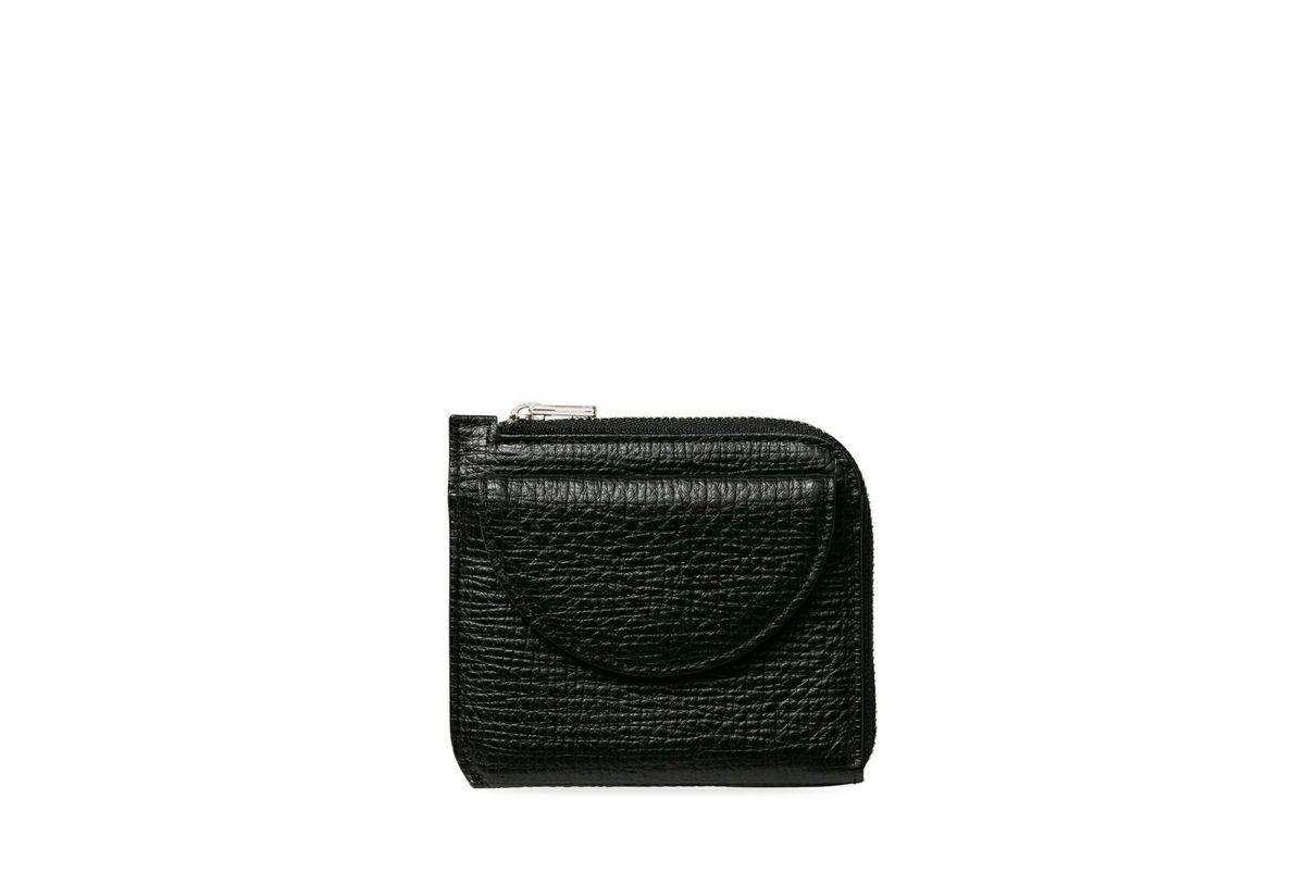 タック Lファスナーコンパクト折り財布 ブラック