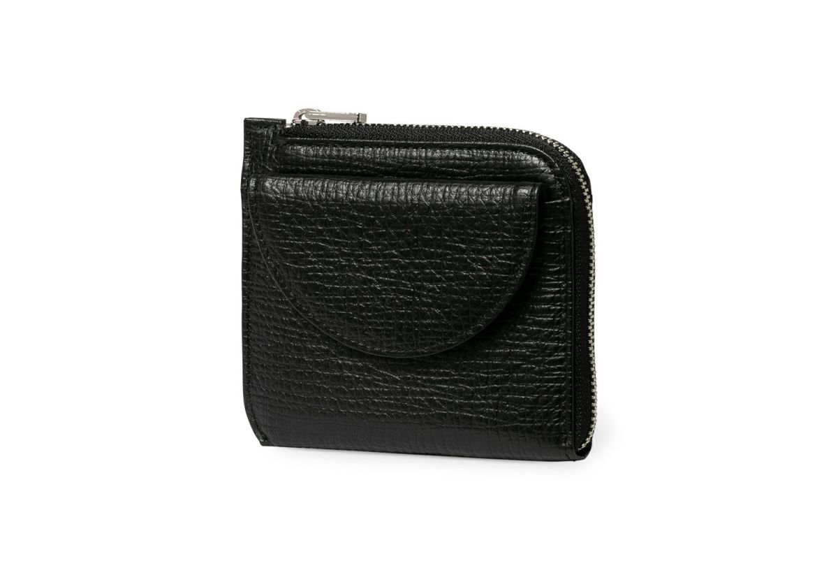 タック Lファスナーコンパクト折り財布 ブラック