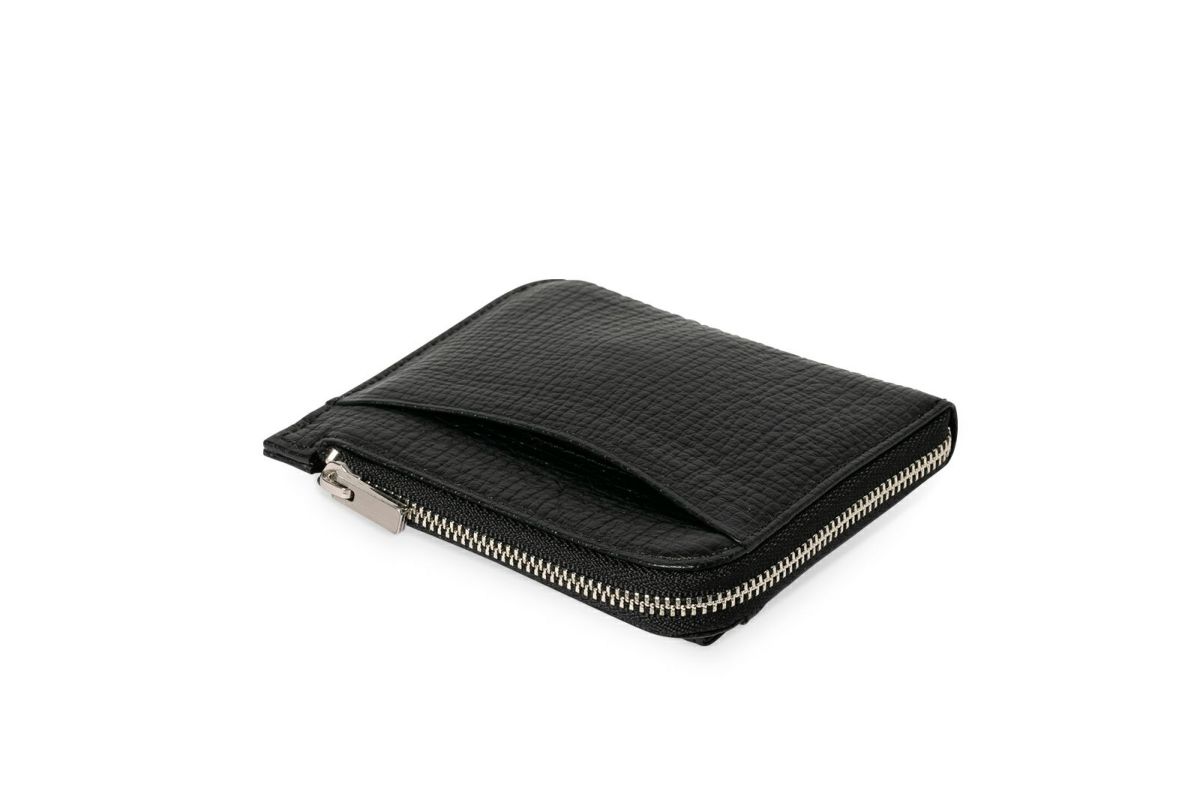 タック Lファスナーコンパクト折り財布 ブラック