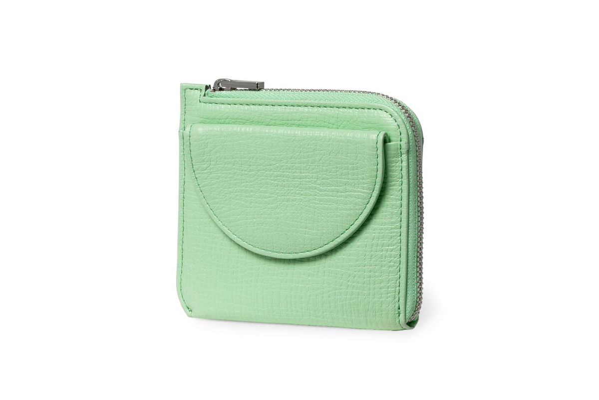 タック Lファスナーコンパクト折り財布 ミント
