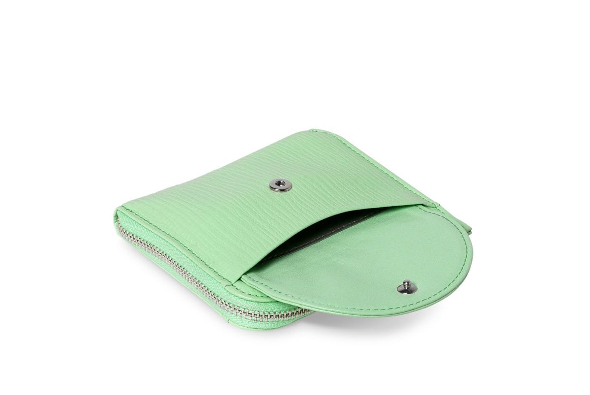 タック Lファスナーコンパクト折り財布 ミント