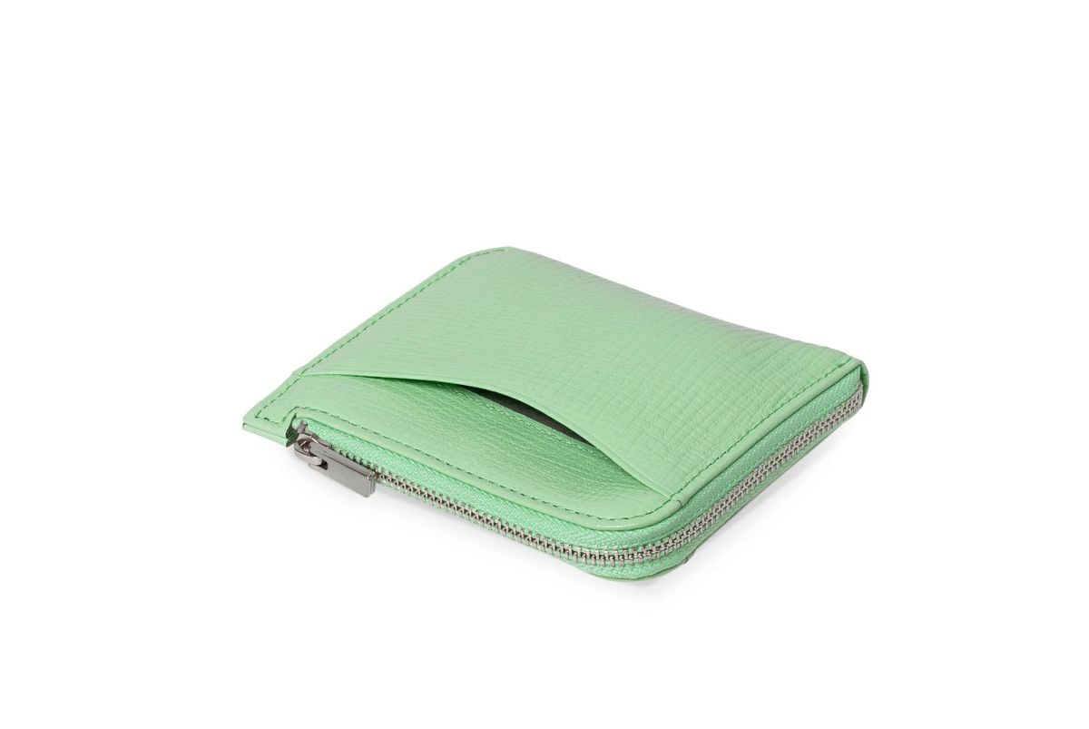 タック Lファスナーコンパクト折り財布 ミント