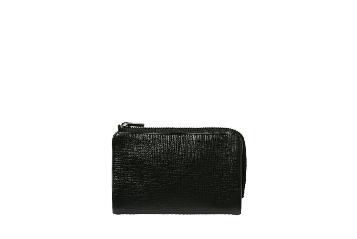 タック Lファスナー二つ折り財布 ブラック