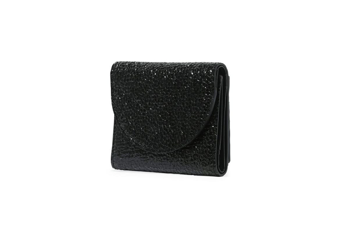 アタカマ 三つ折り財布 ブラック