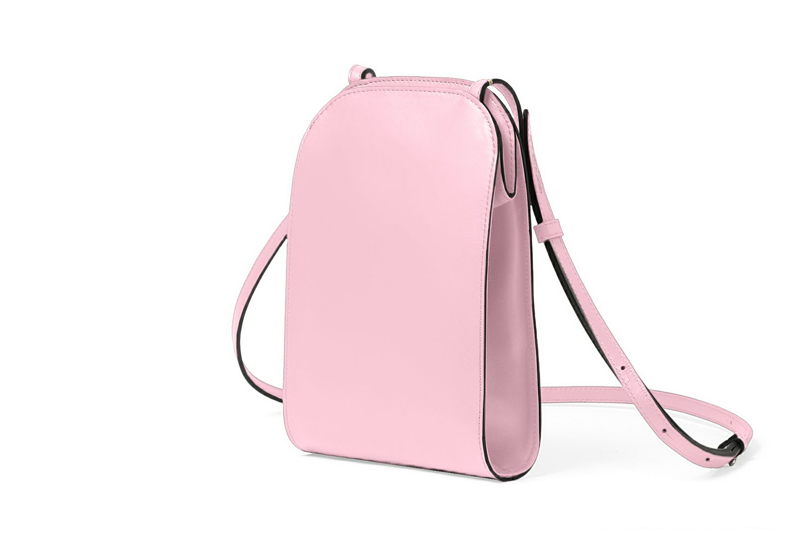 ゼロサン がま口スマホポシェット ピンク