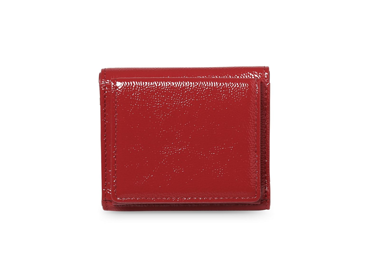リプル 三つ折り財布 レッド
