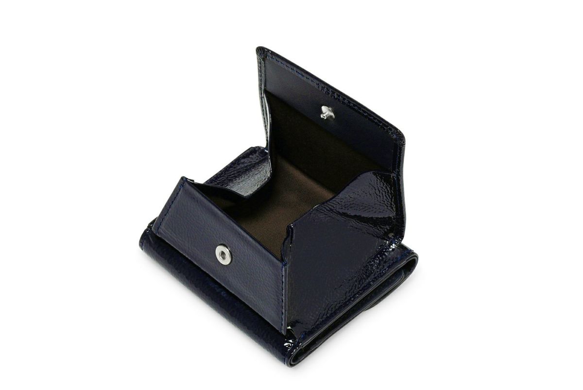 リプル 三つ折り財布 ネイビー