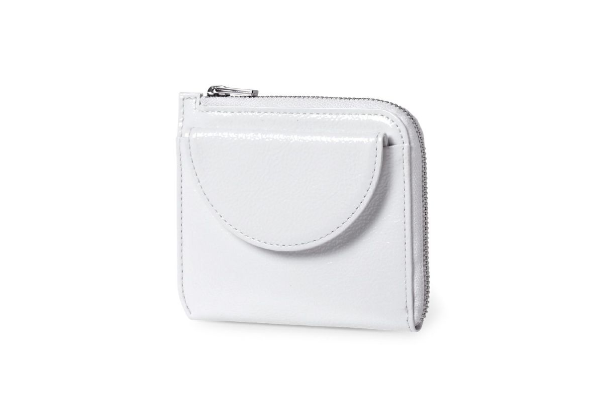 リプル Lファスナーコンパクト折り財布 ホワイト
