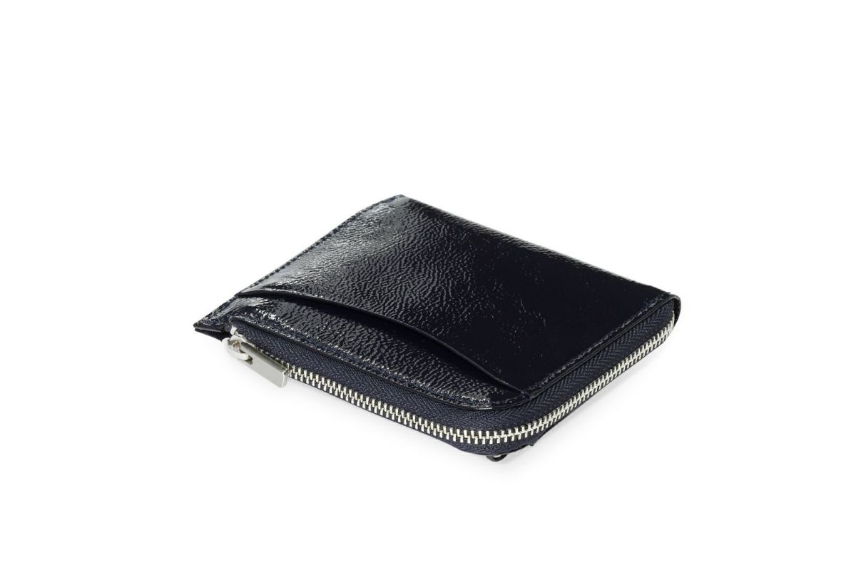 リプル Lファスナーコンパクト折り財布 ネイビー