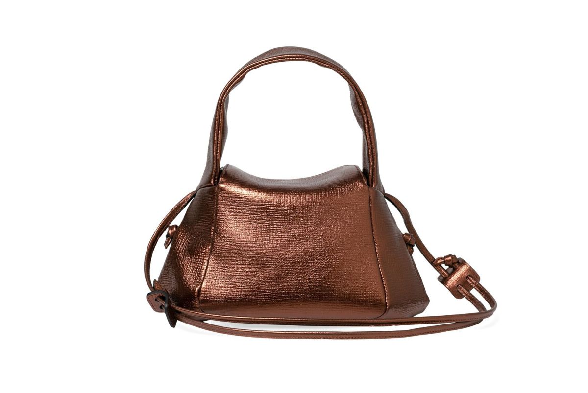 タック メタリック 2WAYワンショルダーバッグ ブロンズ
